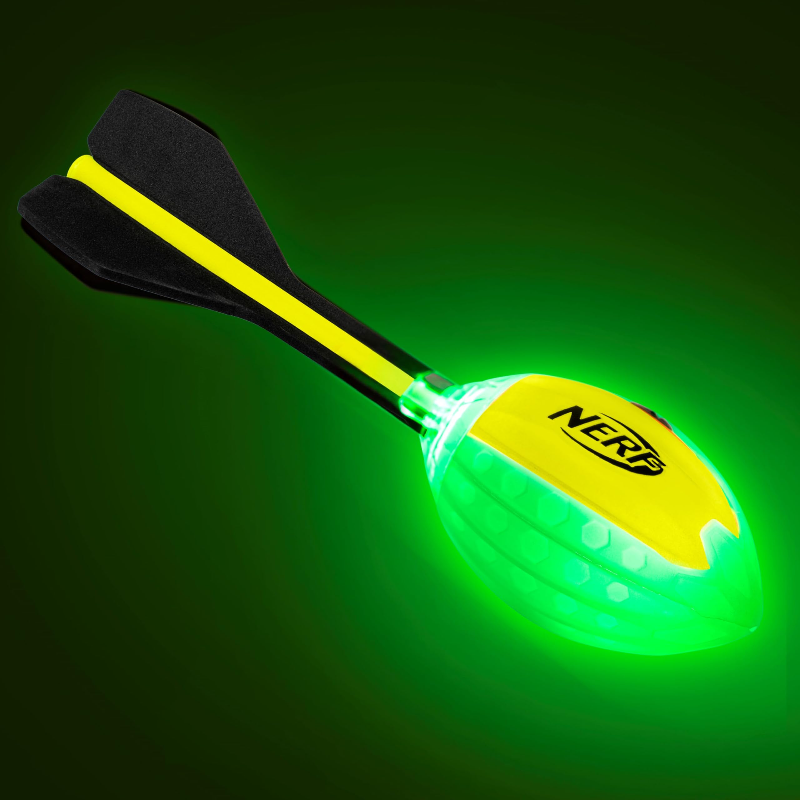 NERF Lightstrike Vortex Foam Football - Color Changing LED - NERF